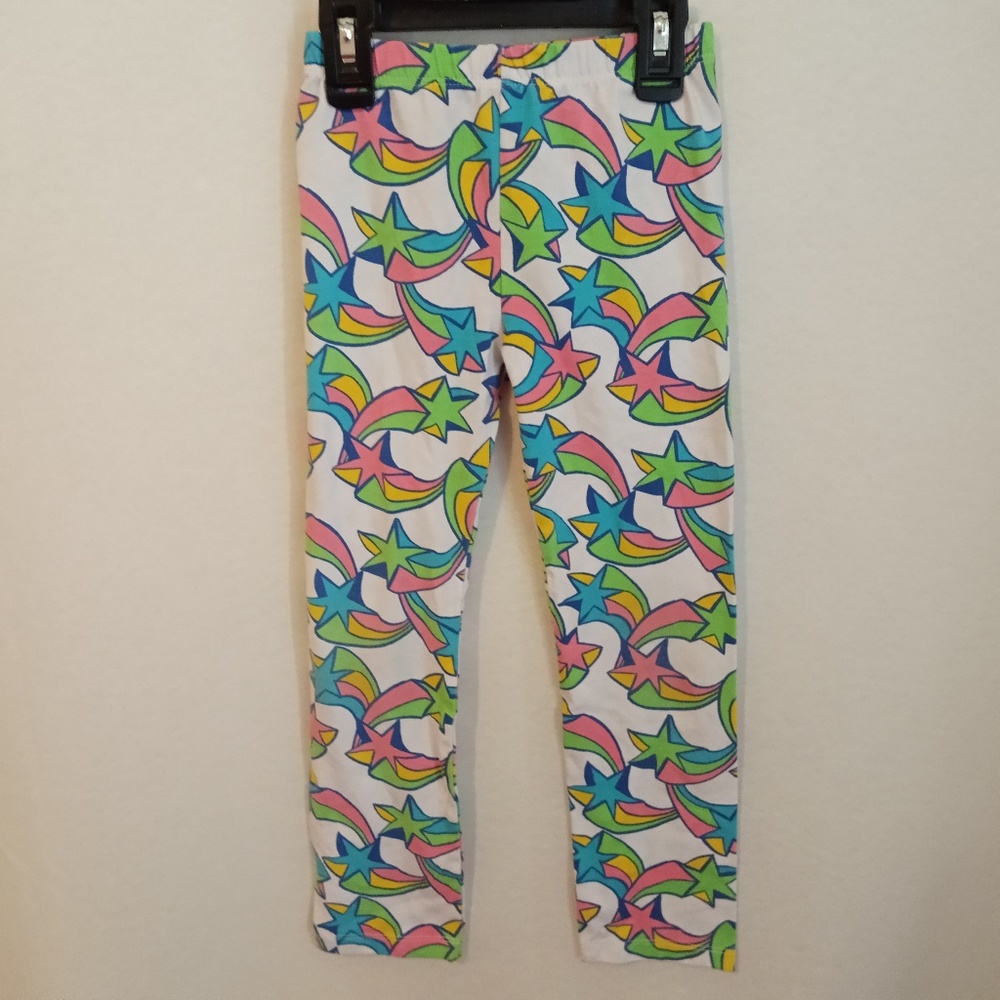Star rainbow leggings size 6x